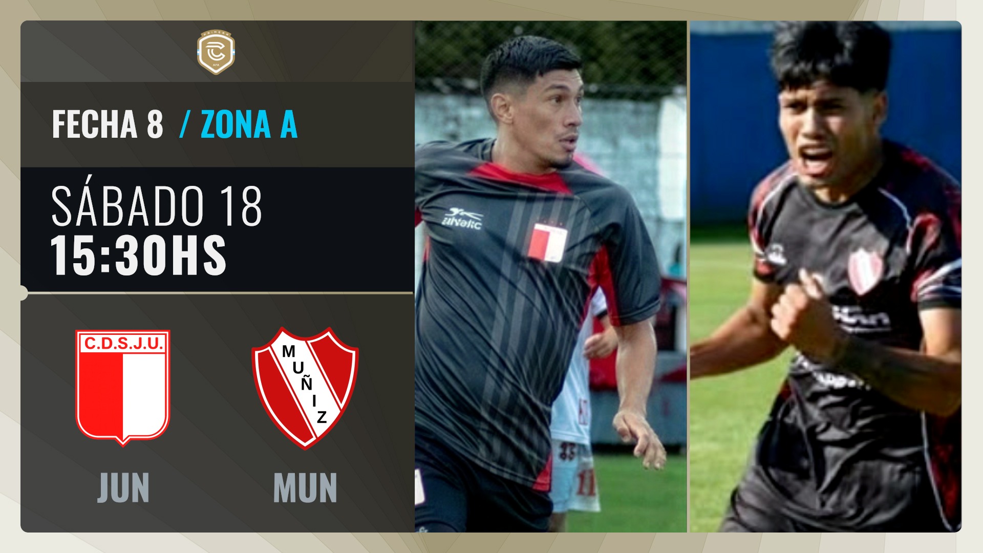 PROXIMAMENTE [15:00]: FECHA 8 - JUV. UNIDA VS MUÑIZ