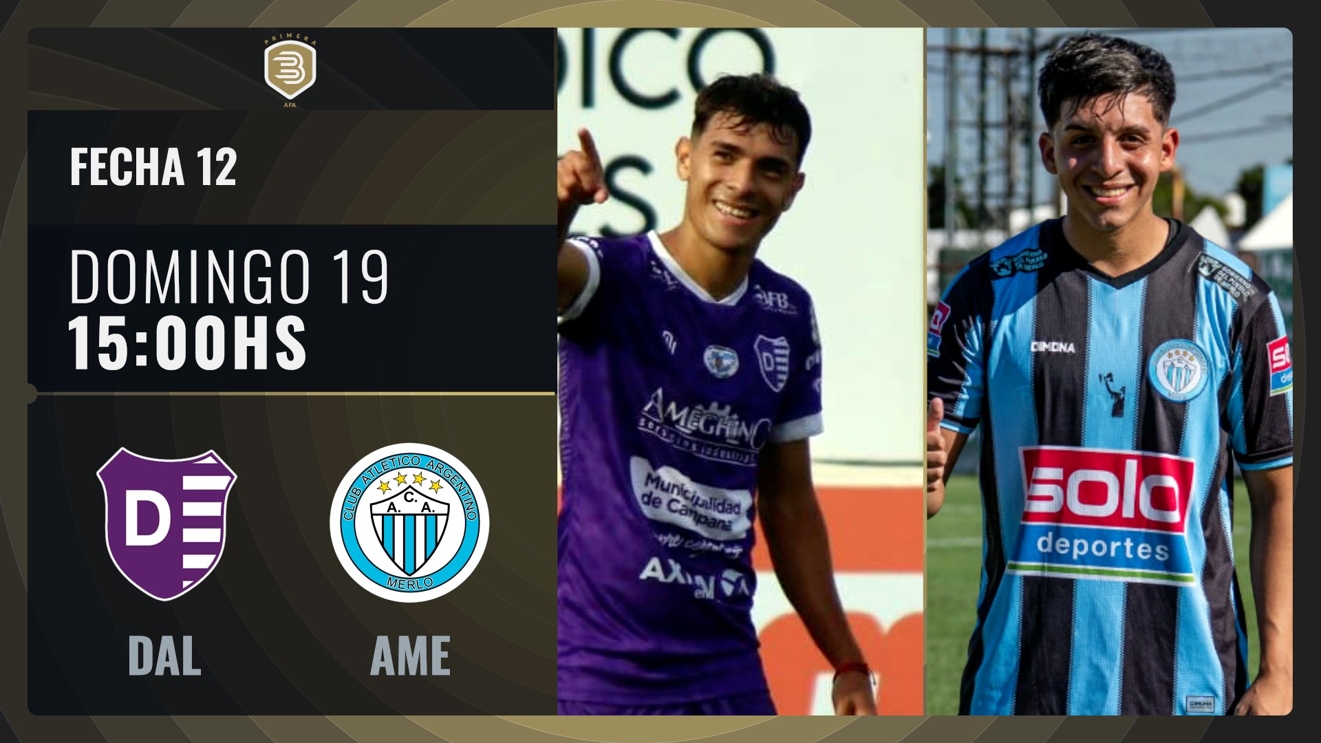 PROXIMAMENTE [14:30]: FECHA 12 - VILLA DÁLMINE VS ARG. DE MERLO