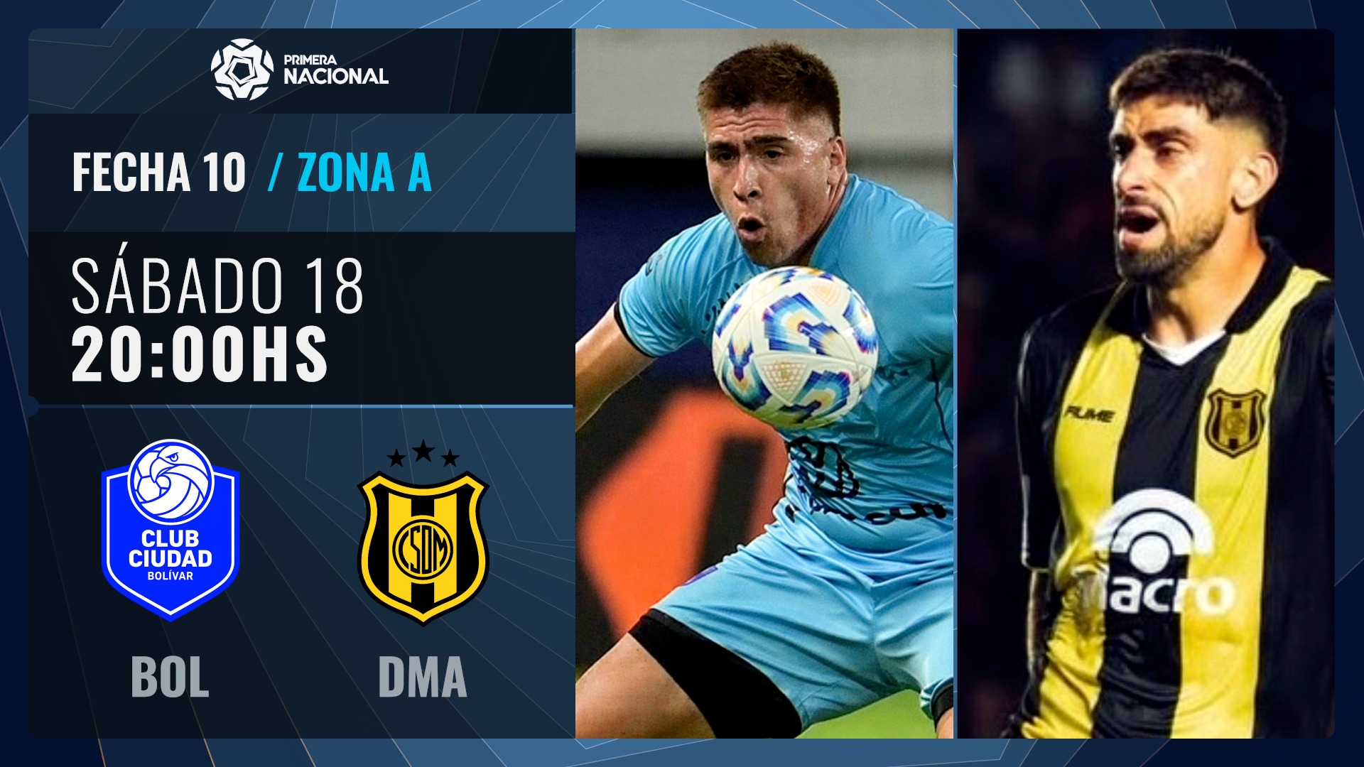PROXIMAMENTE [19:30]: FECHA 10 - BOLIVAR VS DEP. MADRYN