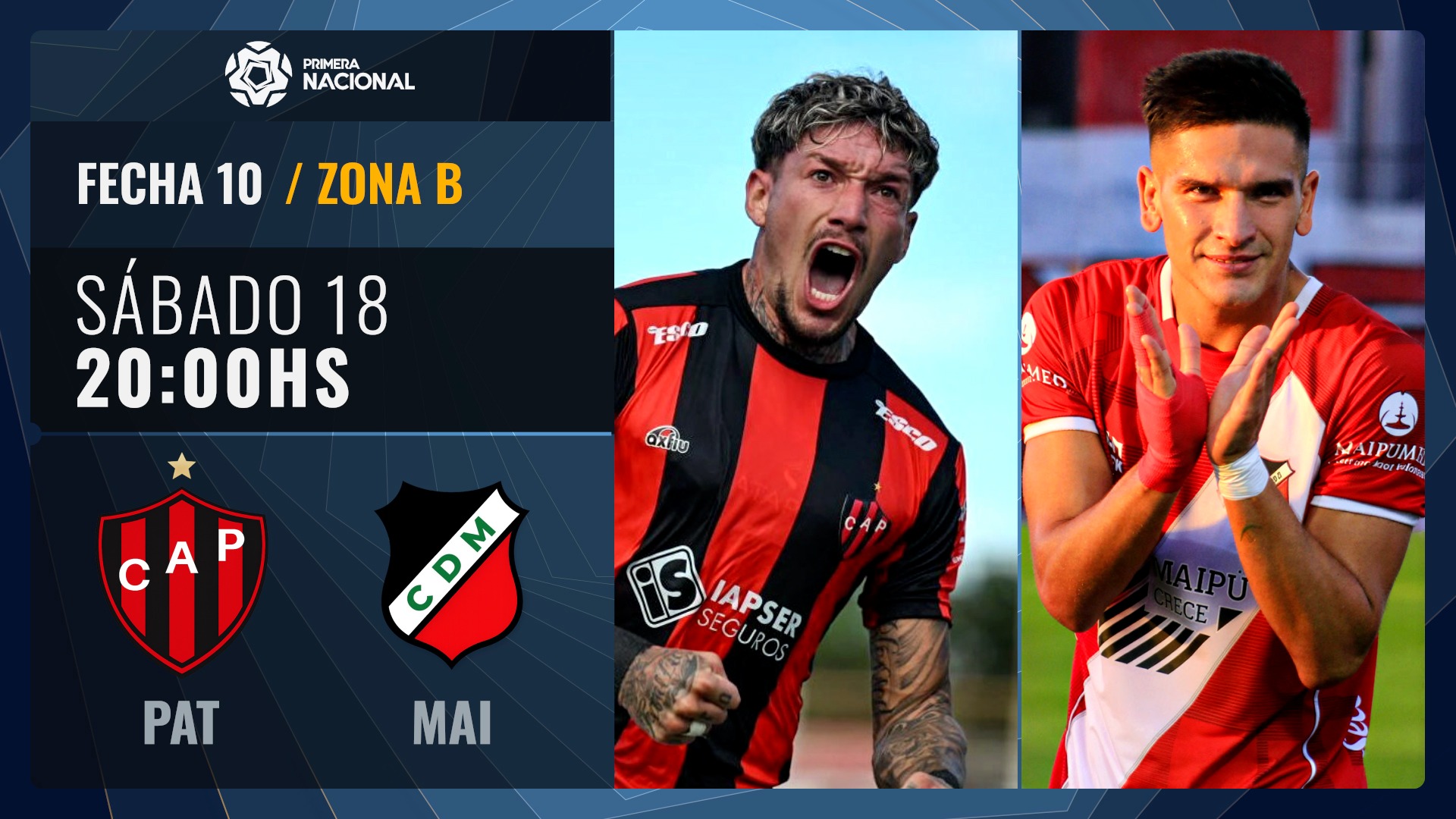 PROXIMAMENTE [19:30]: FECHA 10 - PATRONATO VS DEP. MAIPÚ